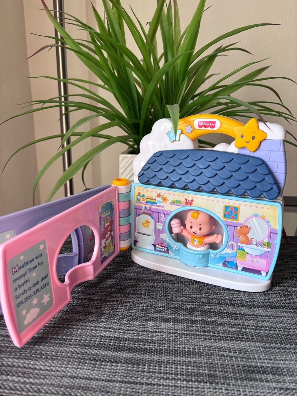 Fisher-Price Little People Playful Peek-A-Boo House Toy - Blue, Purple, Yellow - Picture 6 of 13